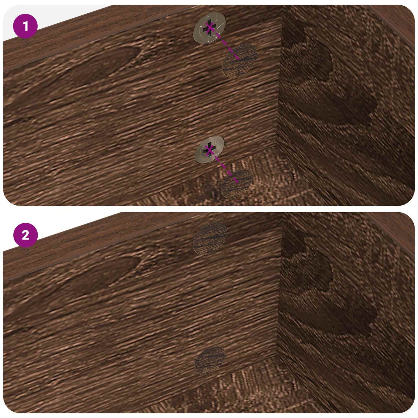 Copertura Vite Adesiva 12 pcs Rovere Marrone Ø 20 x 0,5 mm