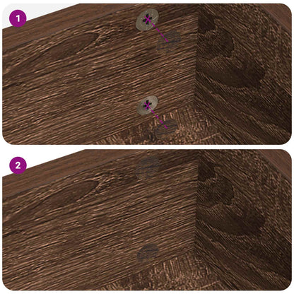 Copertura Vite Adesiva 12 pcs Rovere Marrone Ø 20 x 0,5 mm