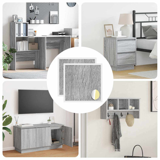 Copertura Vite Adesiva 2 pcs Grigio Sonoma Ø 20 x 0,5 mm