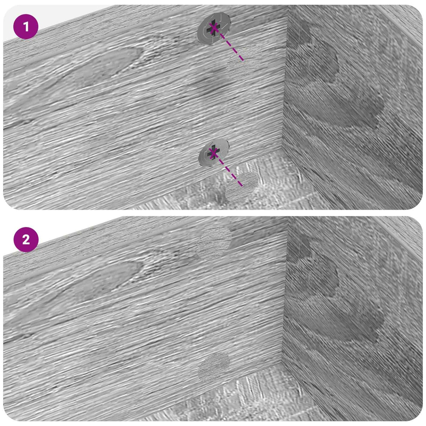 Copertura Vite Adesiva 12 pcs Grigio Sonoma Ø 20 x 0,5 mm