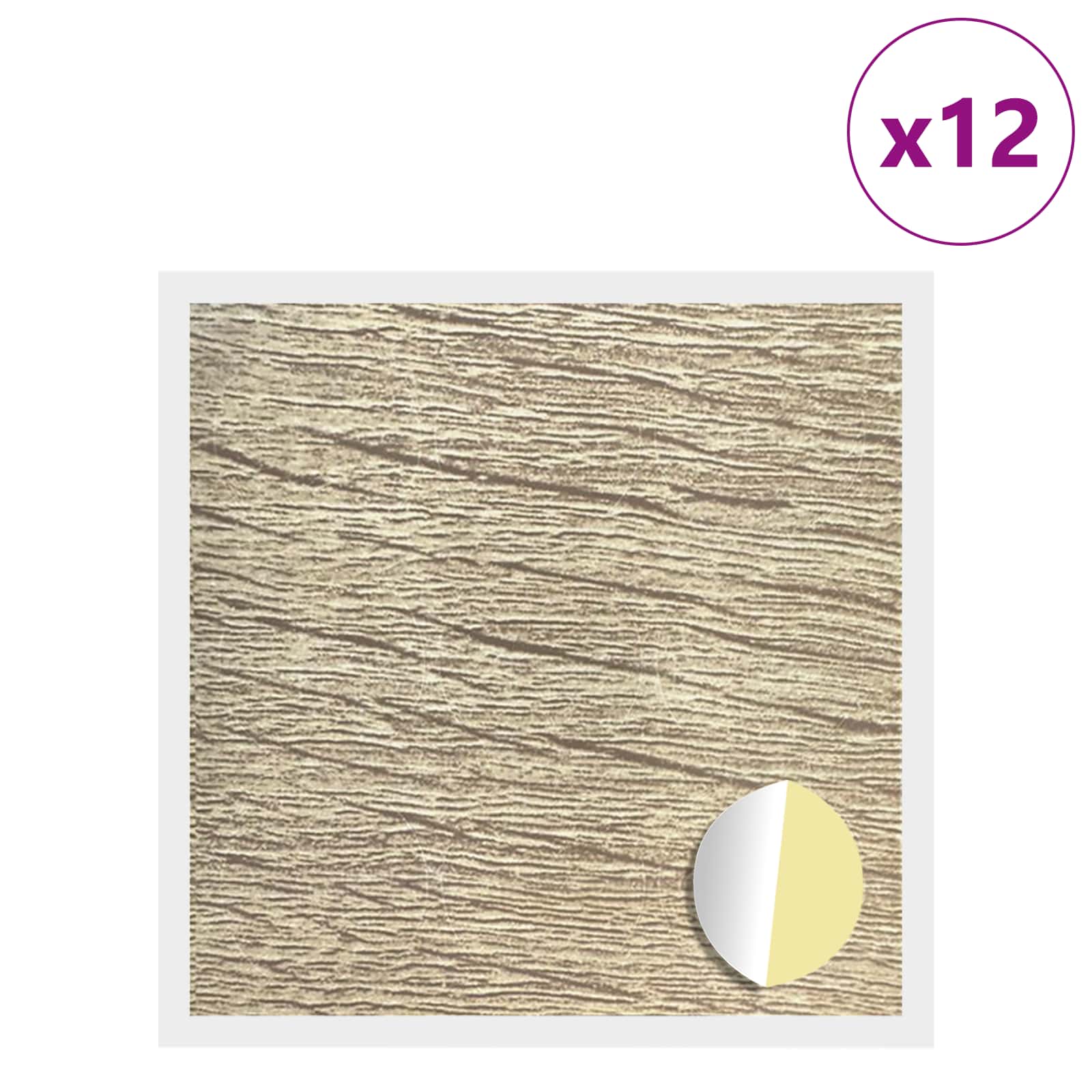Copertura Vite Adesiva 12 pcs Rovere Sonoma Ø 20 x 0,5 mm | homemem39
