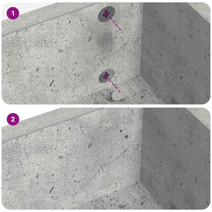 Copertura Vite Adesiva 2 pcs Grigio cemento Ø 20 x 0,5 mm