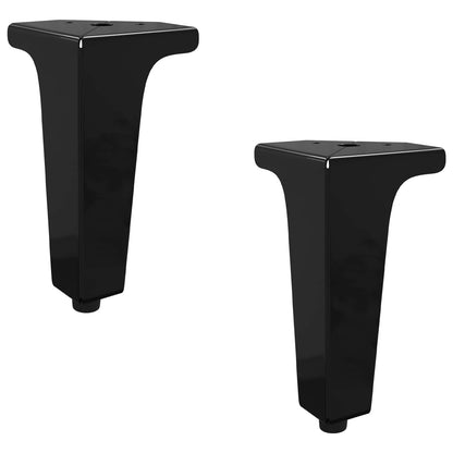 Piedini per mobili 2 pcs Nero 54,1 x 54,1 x 100 mm Ferro