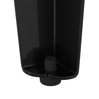 Piedini per mobili 12 pcs Nero 5,5 x 5,5 x 10 cm Ferro