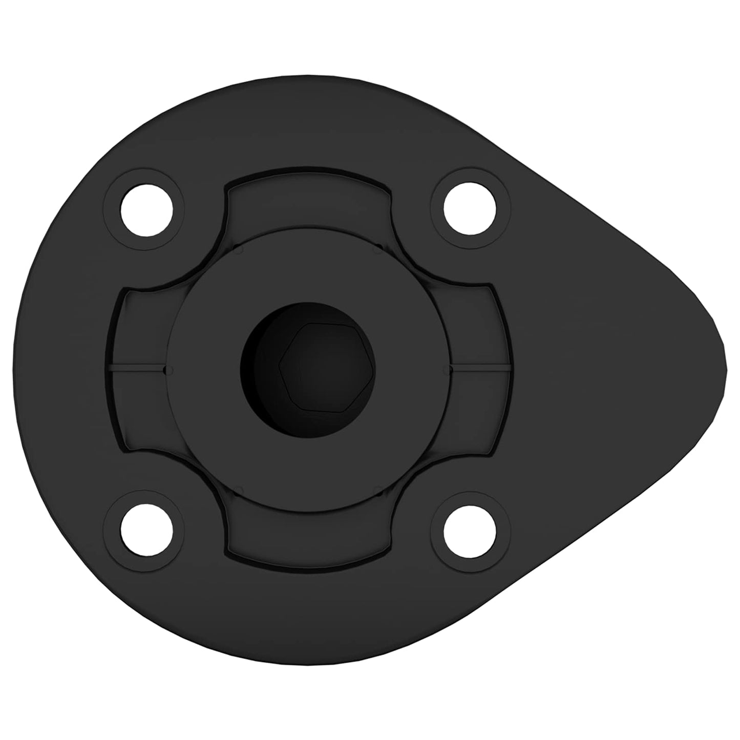 Piedini per mobili Regolabile 2 pcs Nero 46 x 46 x 128 mm PP | homemem39