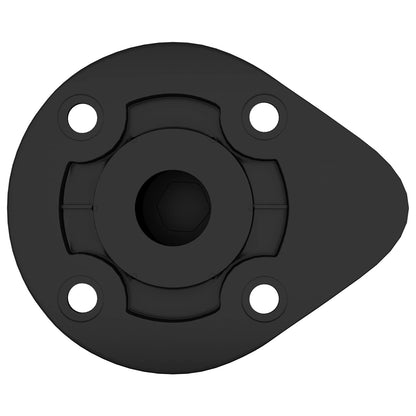 Piedini per mobili Regolabile 2 pcs Nero 46 x 46 x 128 mm PP | homemem39