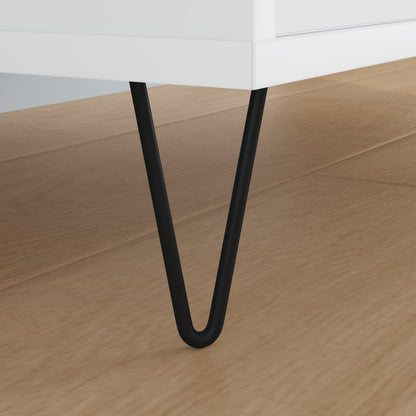 Piedino per mobili 2 pcs Nero 54,1 x 54,1 x 100 mm Ferro | homemem39
