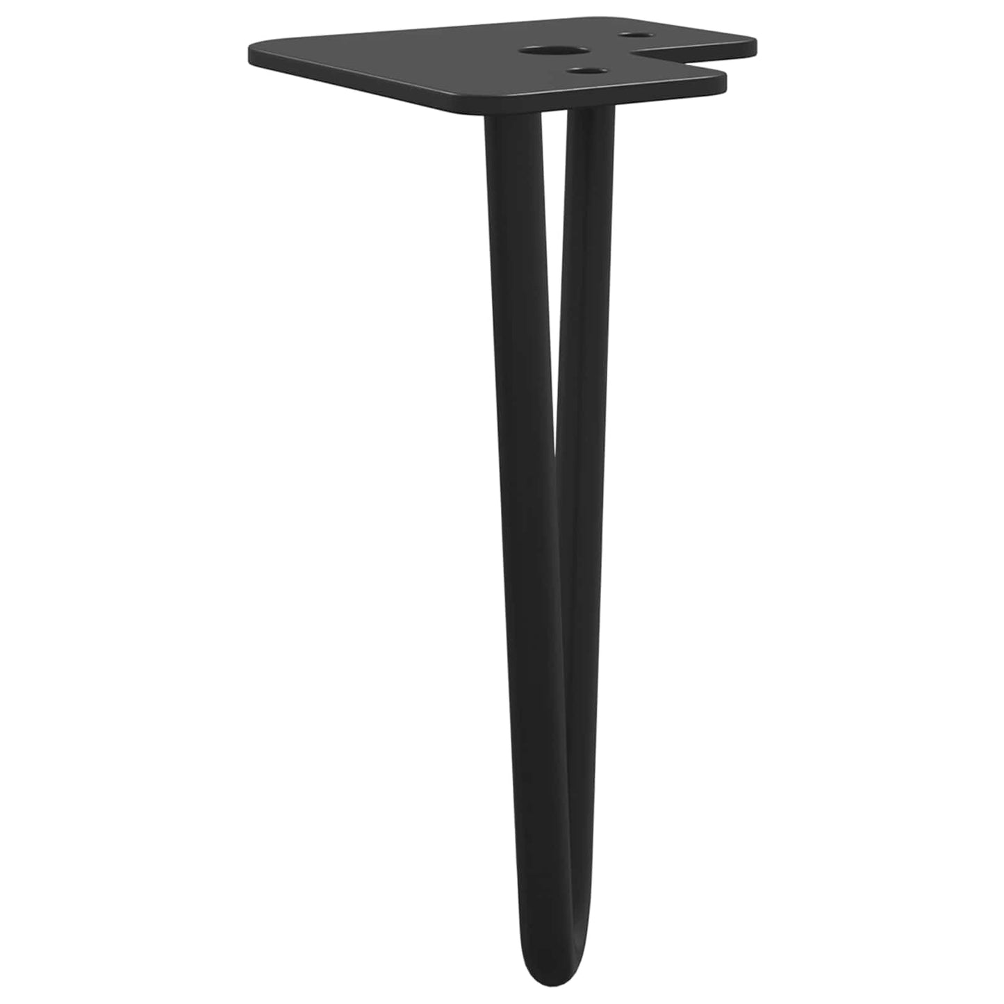 Piedino per mobili 2 pcs Nero 54,1 x 54,1 x 100 mm Ferro | homemem39
