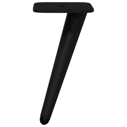 Piedini in Piedi 12 pcs Nero 56 x 56 x 100 mm Ferro