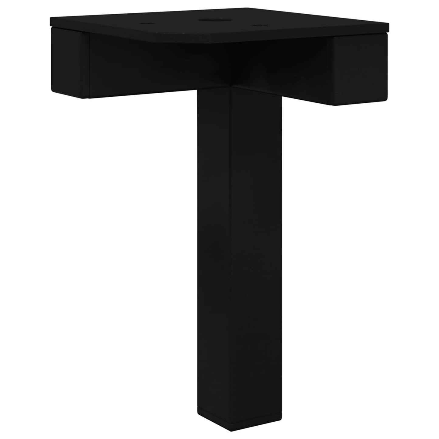 Piedi in piedi 2 pcs Nero 57 x 57 x 100 mm Ferro