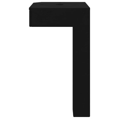 Piedi in piedi 2 pcs Nero 57 x 57 x 100 mm Ferro