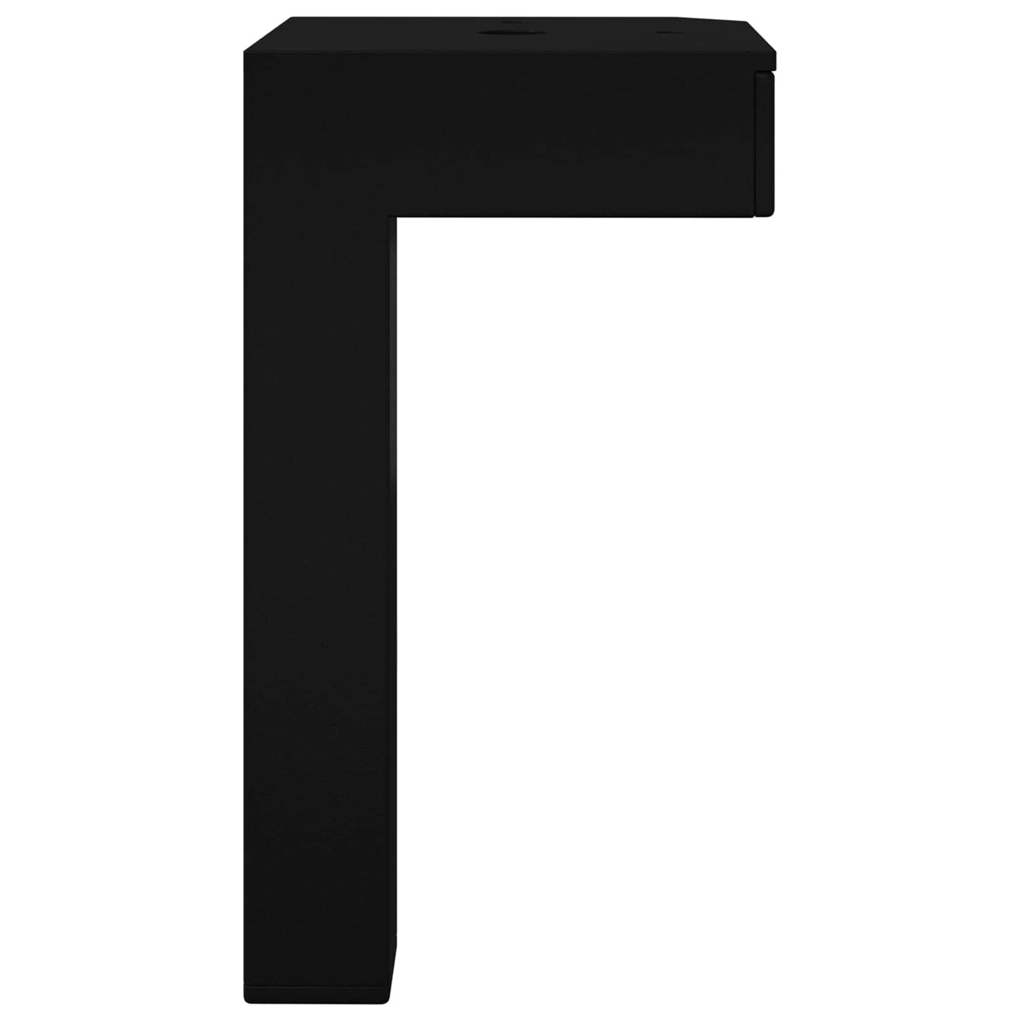 Piedi in piedi 12 pcs Nero 57 x 57 x 100 mm Ferro