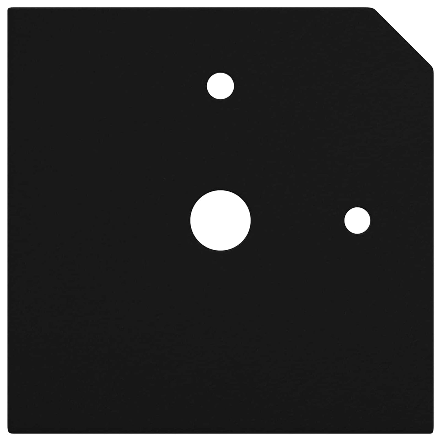 Piedi in piedi 12 pcs Nero 57 x 57 x 100 mm Ferro