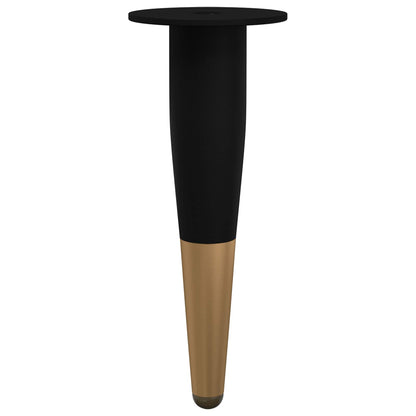 Piedini per mobili 12 pcs Nero e Oro Ø 40 x 98 mm Ferro | homemem39