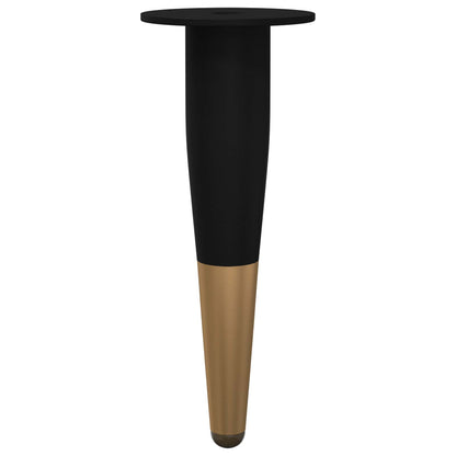 Piedini per mobili 12 pcs Nero e Oro Ø 40 x 98 mm Ferro | homemem39