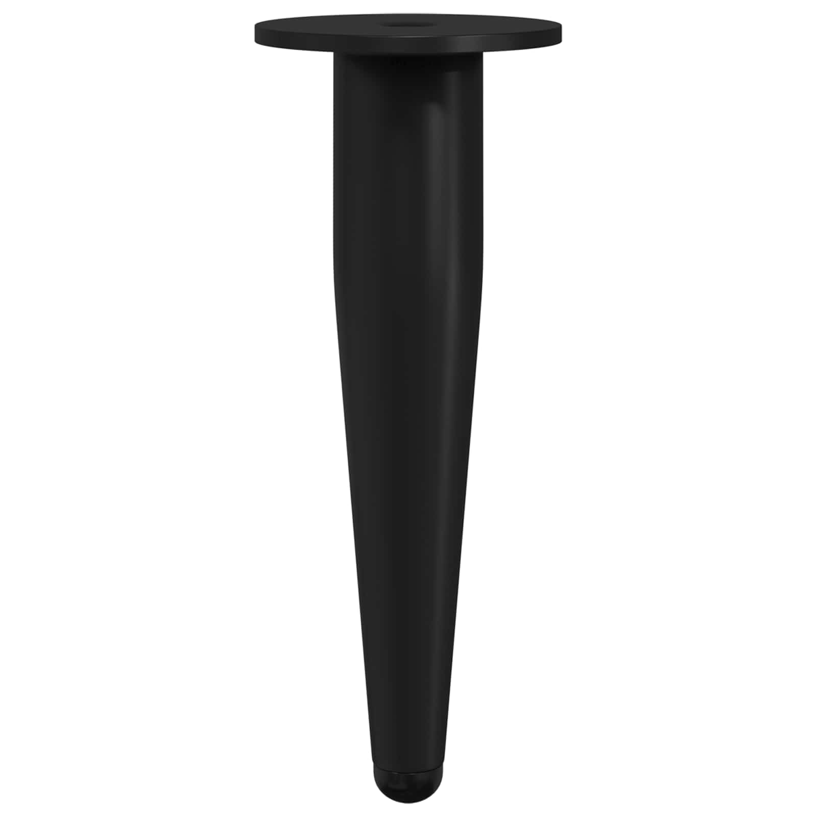 Piedini per mobili 2 pcs Nero Ø 40 x 98 mm Ferro | homemem39