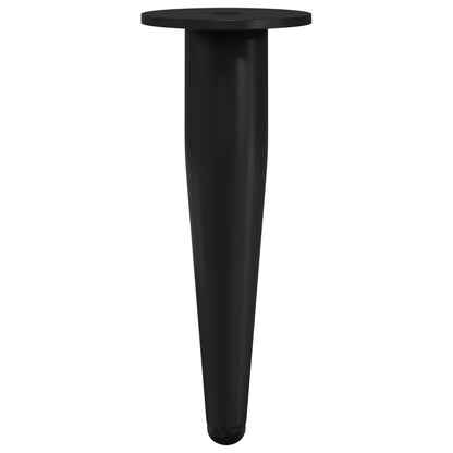 Piedini per mobili 2 pcs Nero Ø 40 x 98 mm Ferro | homemem39