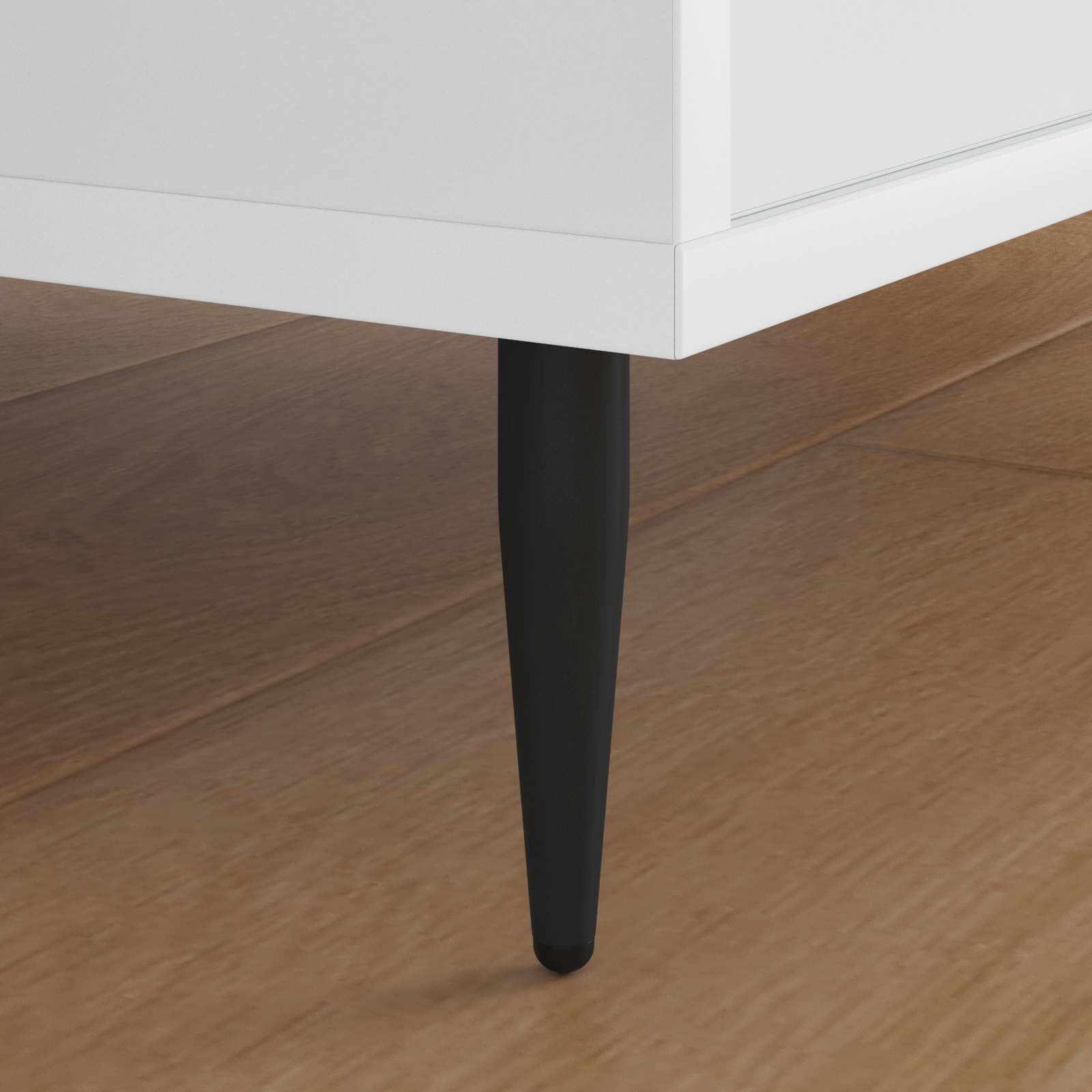 Piedini per mobili 12 pcs Nero Ø 40 x 98 mm Ferro | homemem39