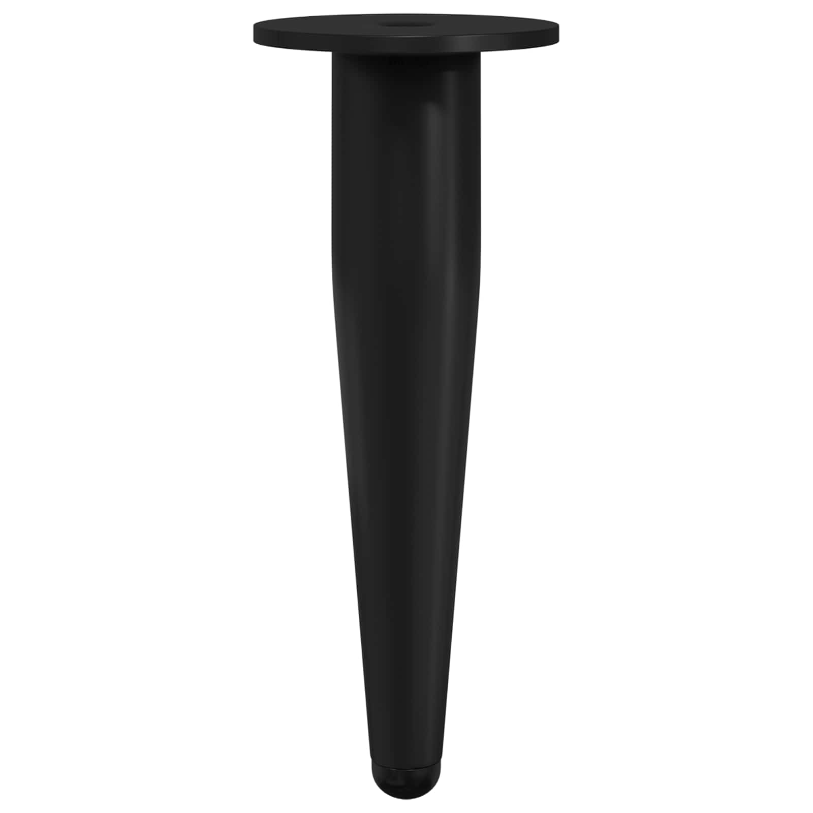 Piedini per mobili 12 pcs Nero Ø 40 x 98 mm Ferro | homemem39