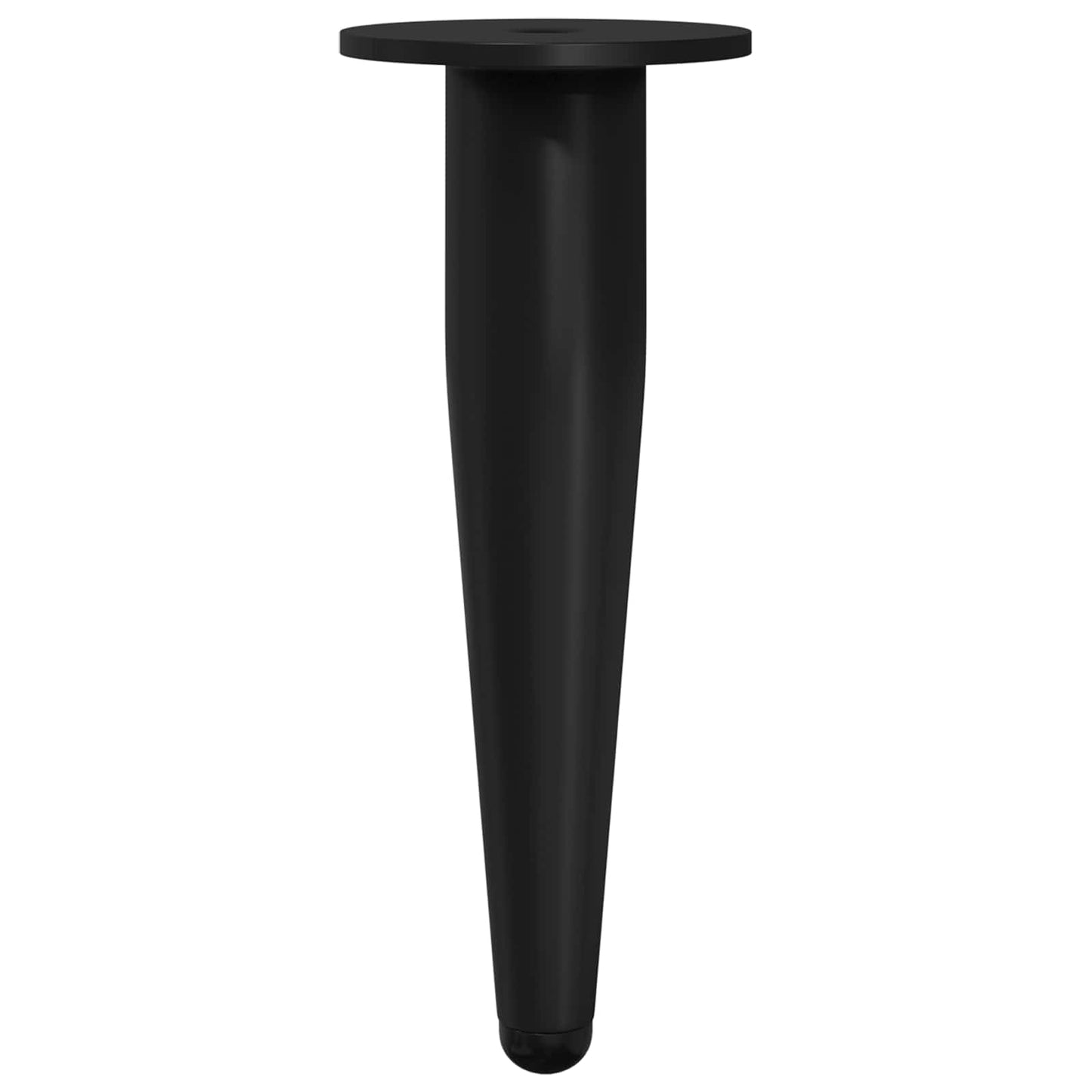 Piedini per mobili 12 pcs Nero Ø 40 x 98 mm Ferro | homemem39