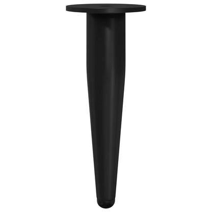 Piedini per mobili 12 pcs Nero Ø 40 x 98 mm Ferro | homemem39