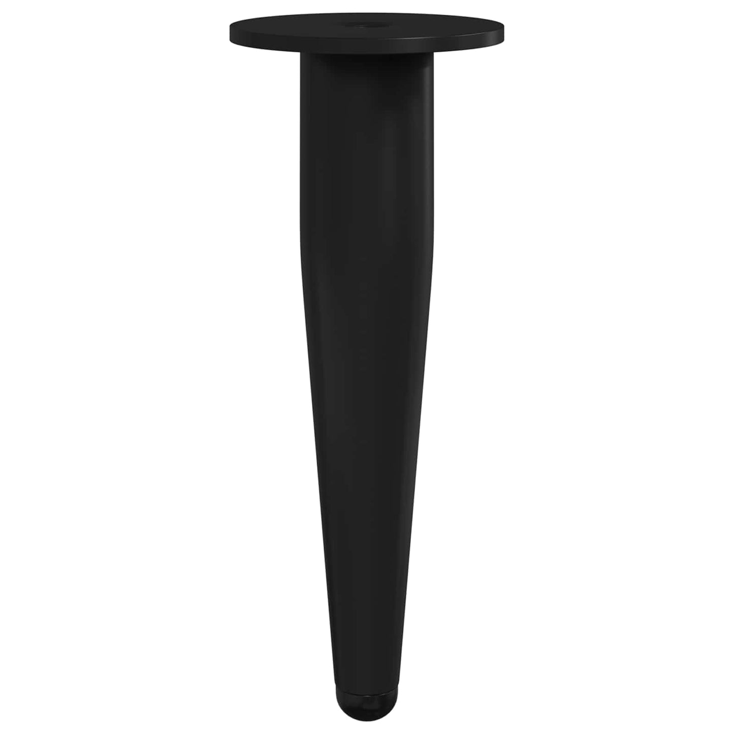 Piedini per mobili 12 pcs Nero Ø 40 x 98 mm Ferro | homemem39