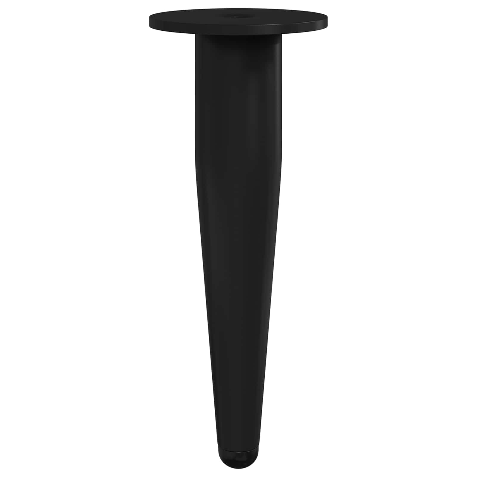 Piedini per mobili 12 pcs Nero Ø 40 x 98 mm Ferro | homemem39