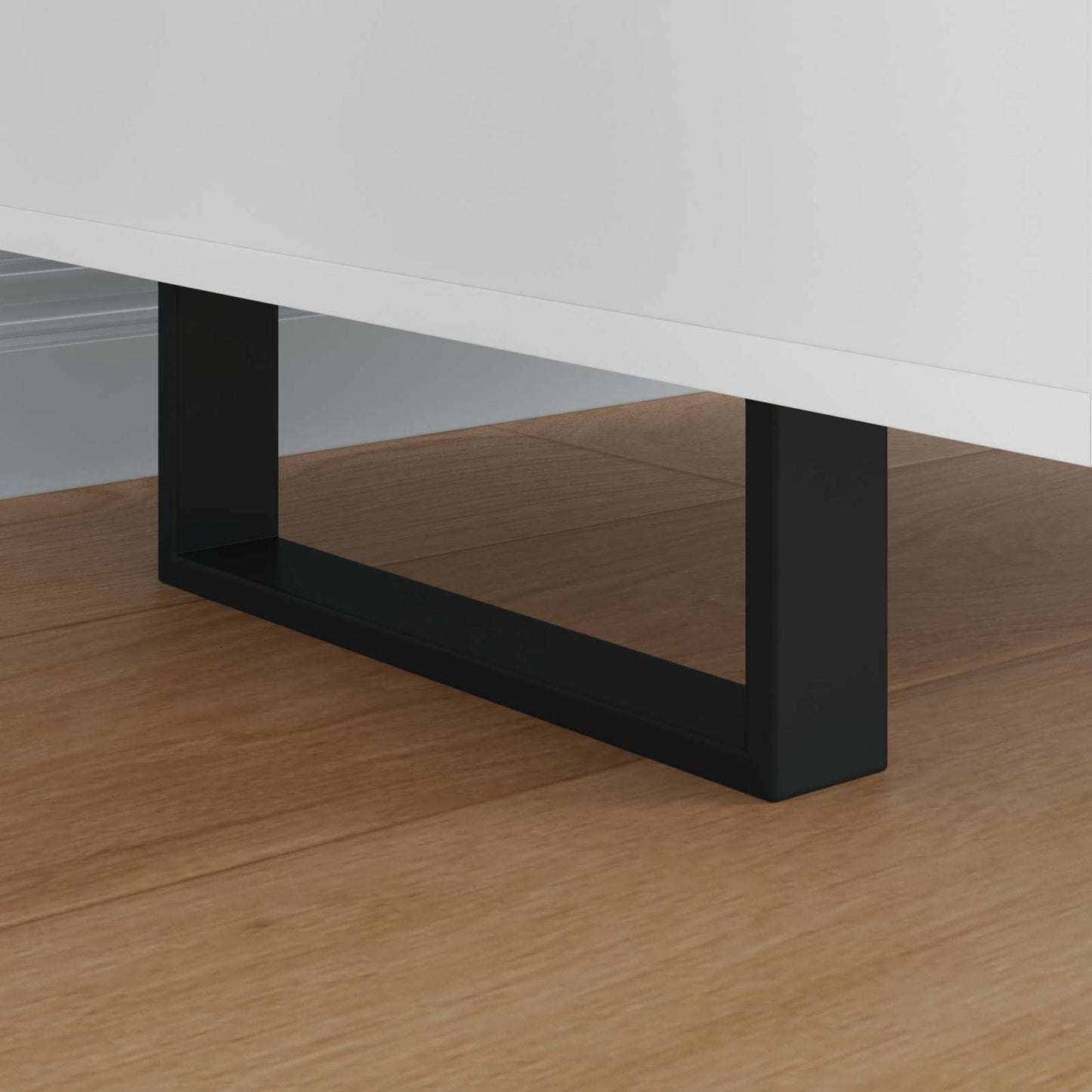 Piedini per mobili 12 pcs Nero 281 x 40,5 x 100 mm Ferro