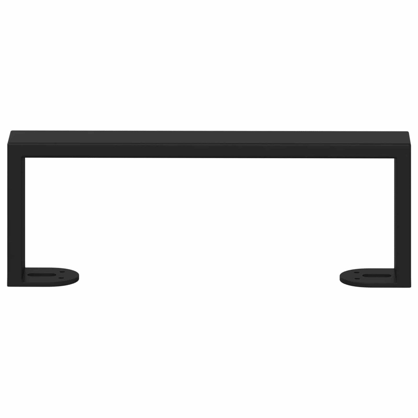 Piedini per mobili 12 pcs Nero 281 x 40,5 x 100 mm Ferro