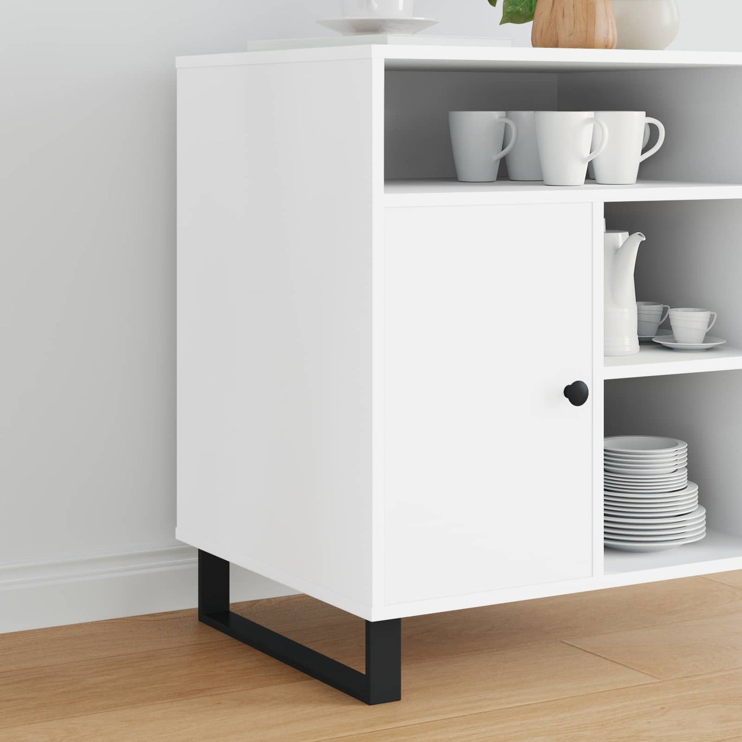 Piedini per mobili 2 pcs Nero 436 x 40,5 x 100 mm Ferro | homemem39