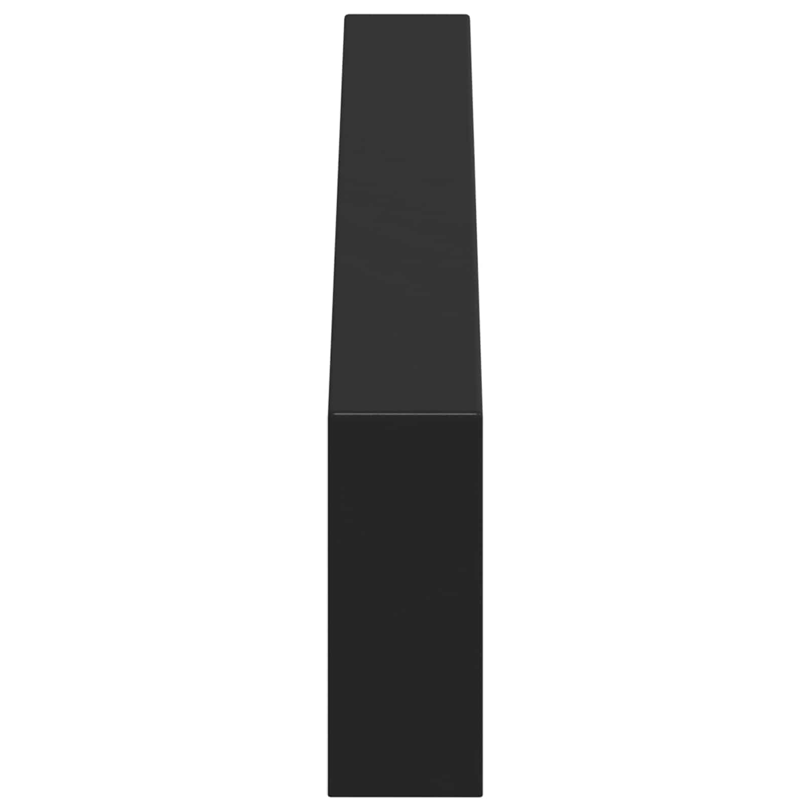 Piedini per mobili 2 pcs Nero 436 x 40,5 x 100 mm Ferro | homemem39