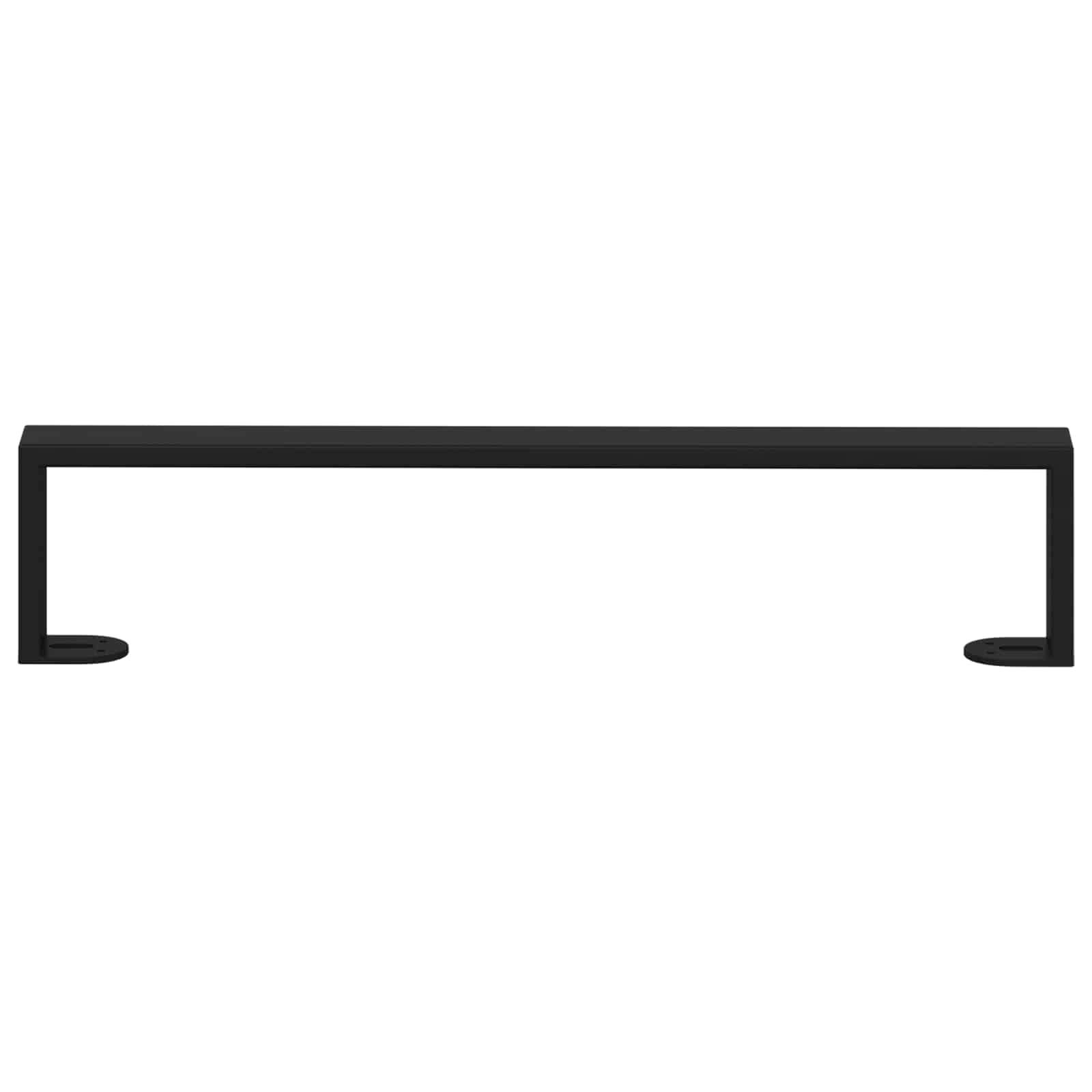 Piedini per mobili 12 pcs Nero 481 x 40,5 x 100 mm Ferro | homemem39