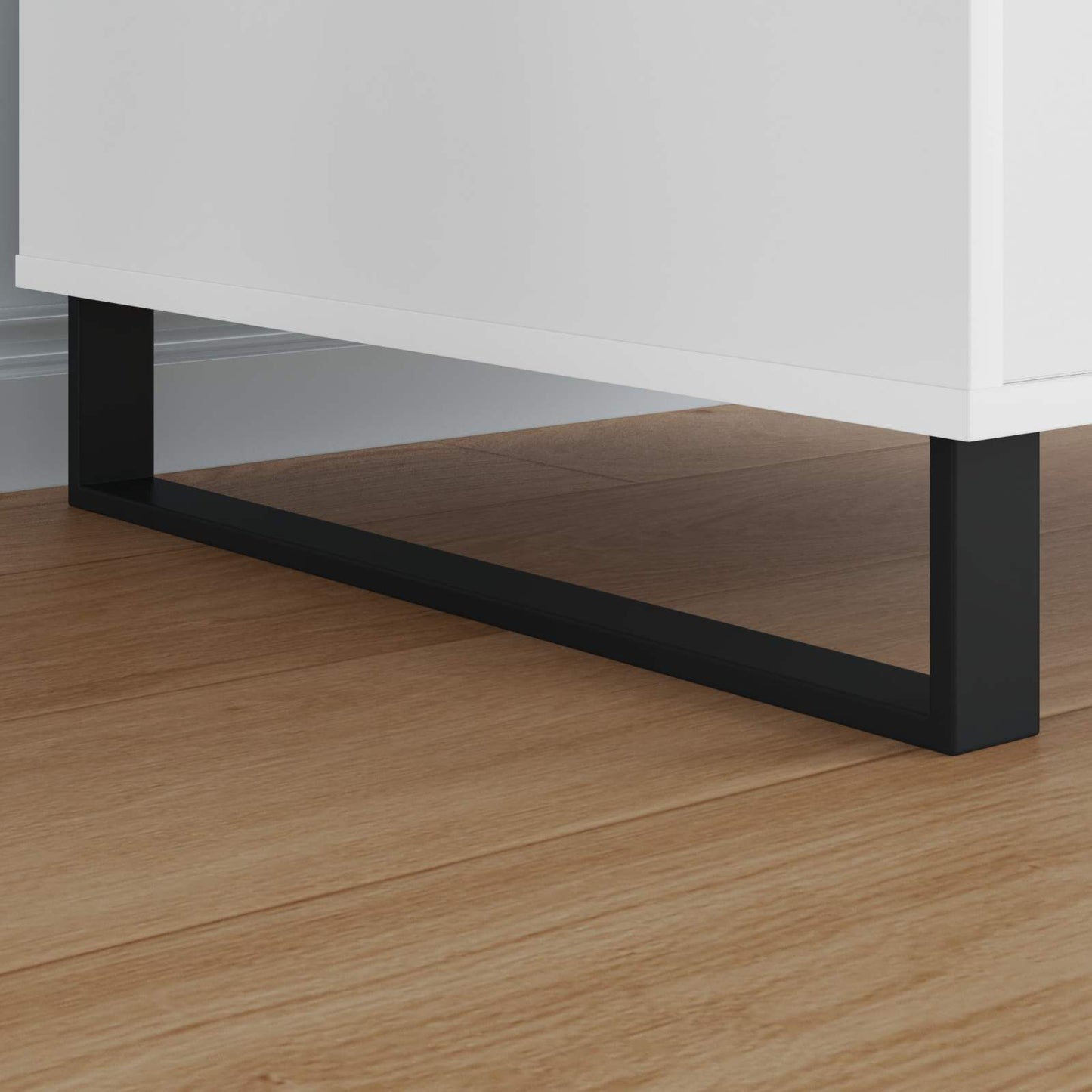 Piedini per mobili 12 pcs Nero 546 x 40,5 x 100 mm Ferro | homemem39