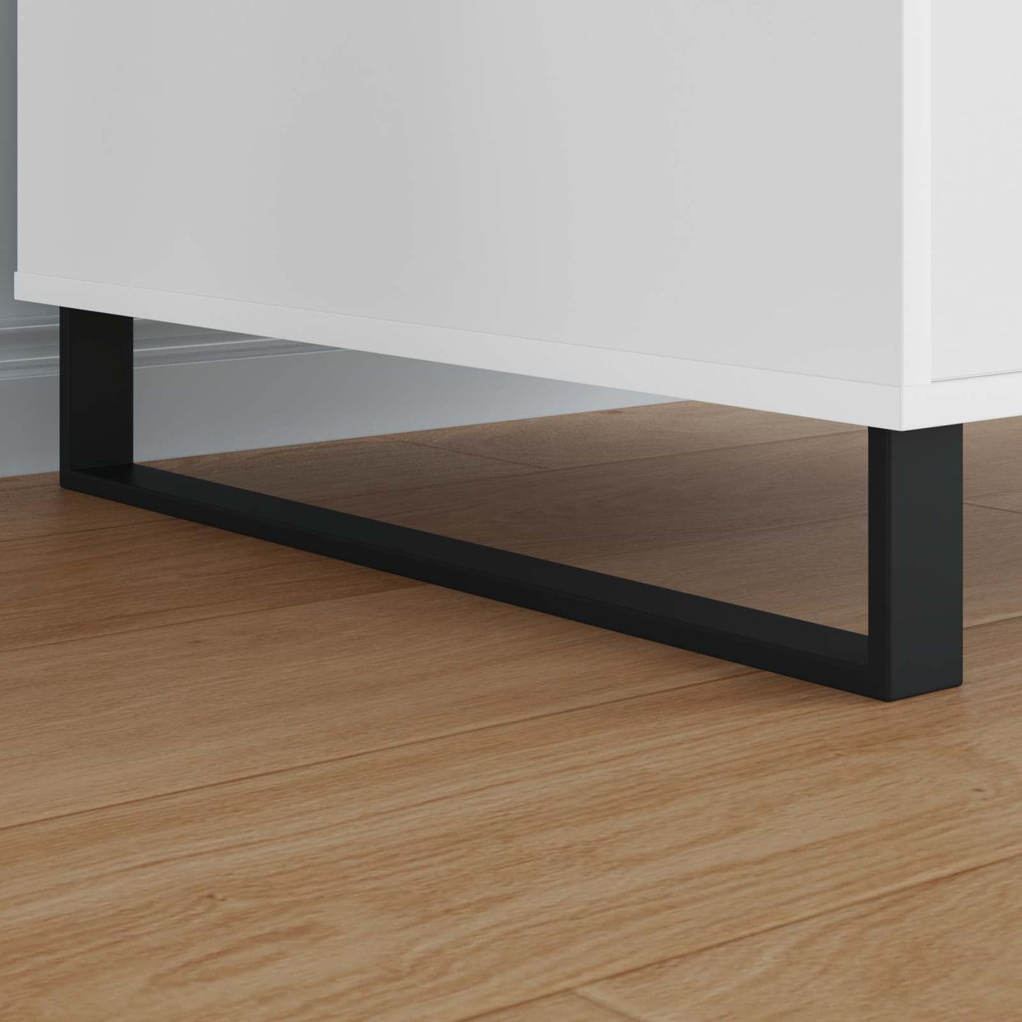 Piedini per mobili 12 pcs Nero 596 x 40,5 x 100 mm Ferro