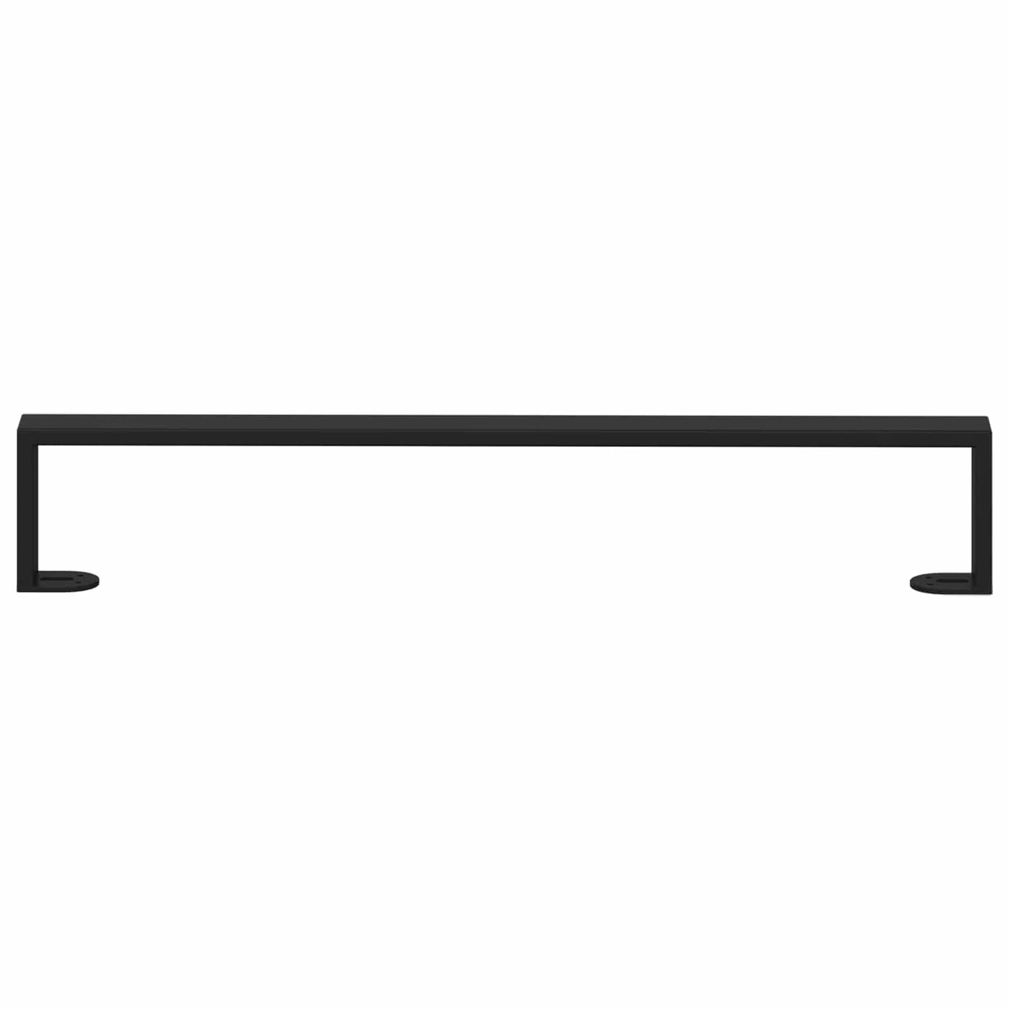 Piedini per mobili 12 pcs Nero 596 x 40,5 x 100 mm Ferro