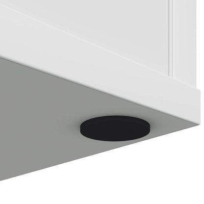 Pannelli per Piedi di Mobili 2 pcs Nero Ø 30 x 2 mm EVA