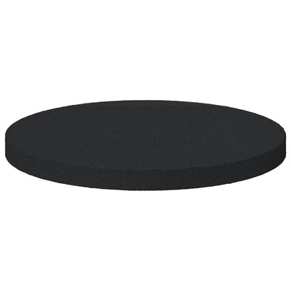 Pannelli per Piedi di Mobili 2 pcs Nero Ø 30 x 2 mm EVA