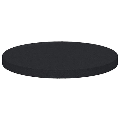 Pannelli per Piedi di Mobili 12 pcs Nero Ø 30 x 2 mm EVA