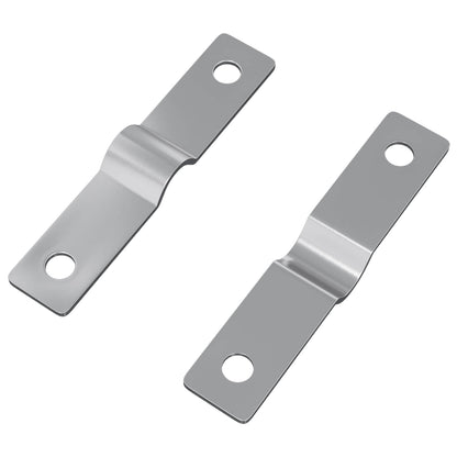 Piastra di impatto 2 pcs Argento 50 x 10 x 1,2 mm Ferro
