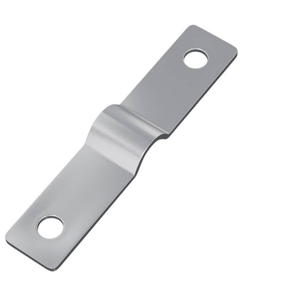 Piastra di impatto 12 pcs Argento 50 x 10 x 1,2 mm Ferro