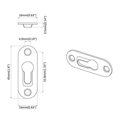 Appendino a forma di chiave 12 pcs Argento 45 x 16 x 3.5 mm | homemem39