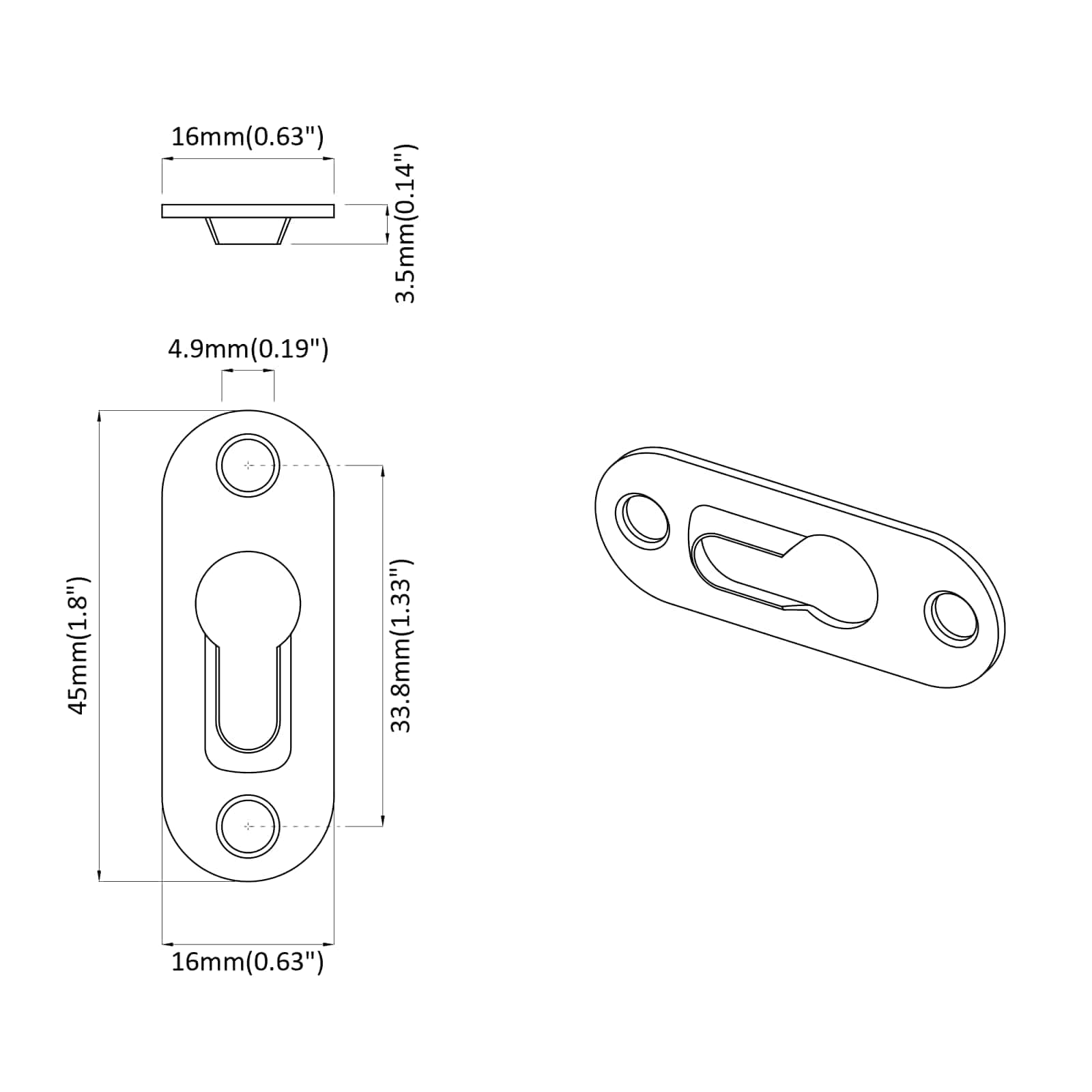 Appendino a forma di chiave 3673 pcs Argento 45 x 16 x 3.5 mm | homemem39