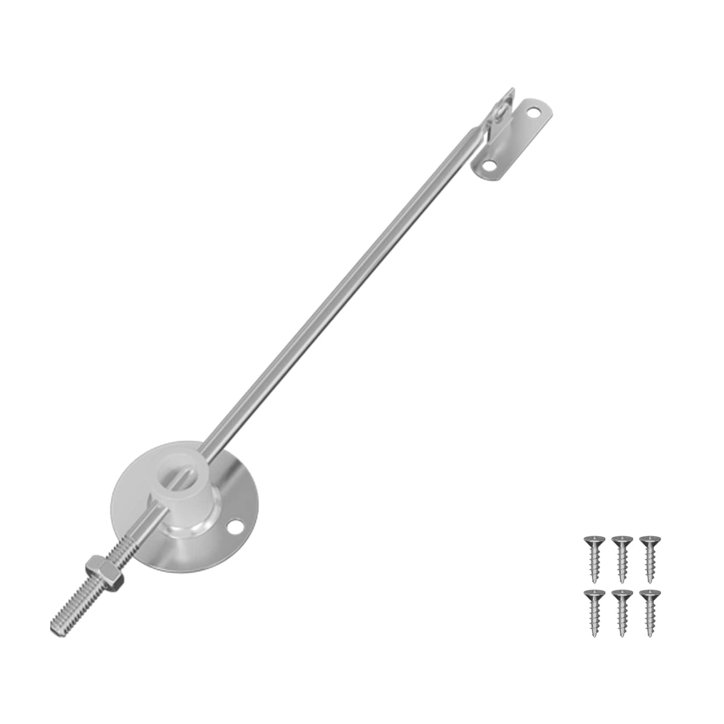 Cerniera a supporto per coperchio 12 pcs Argento Ferro