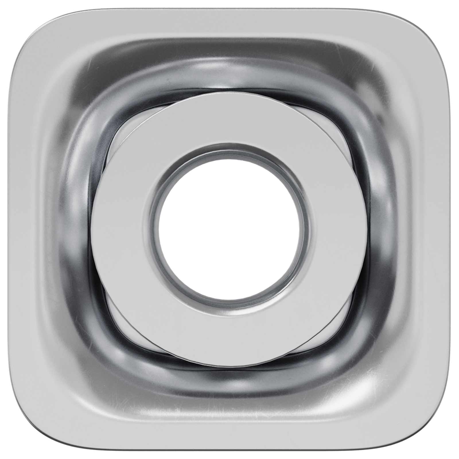 Inserto per tubo filettato 2 pcs Nero e Argento Acciaio zincato | homemem39