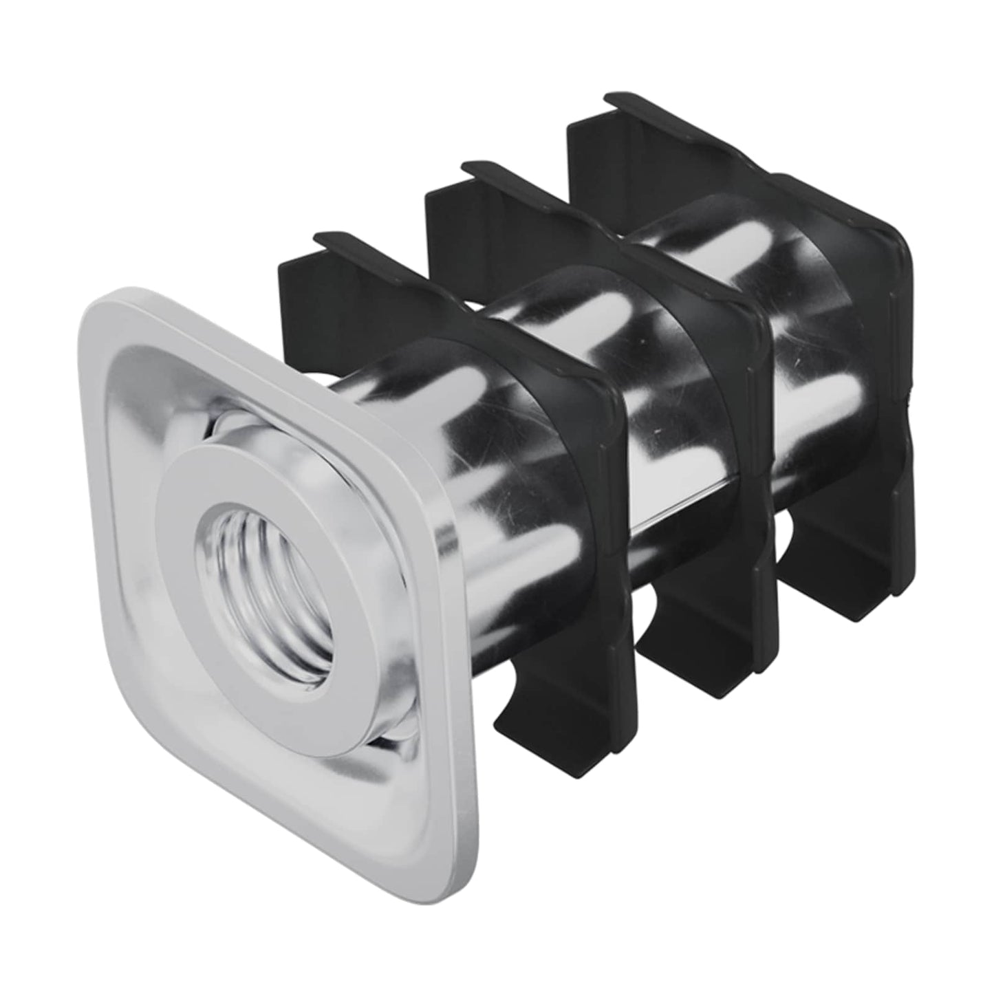 Inserto per tubo filettato 12 pcs Nero e Argento | homemem39