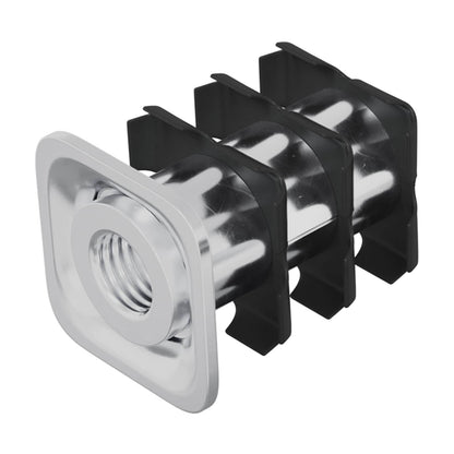Inserto per tubo filettato 12 pcs Nero e Argento | homemem39