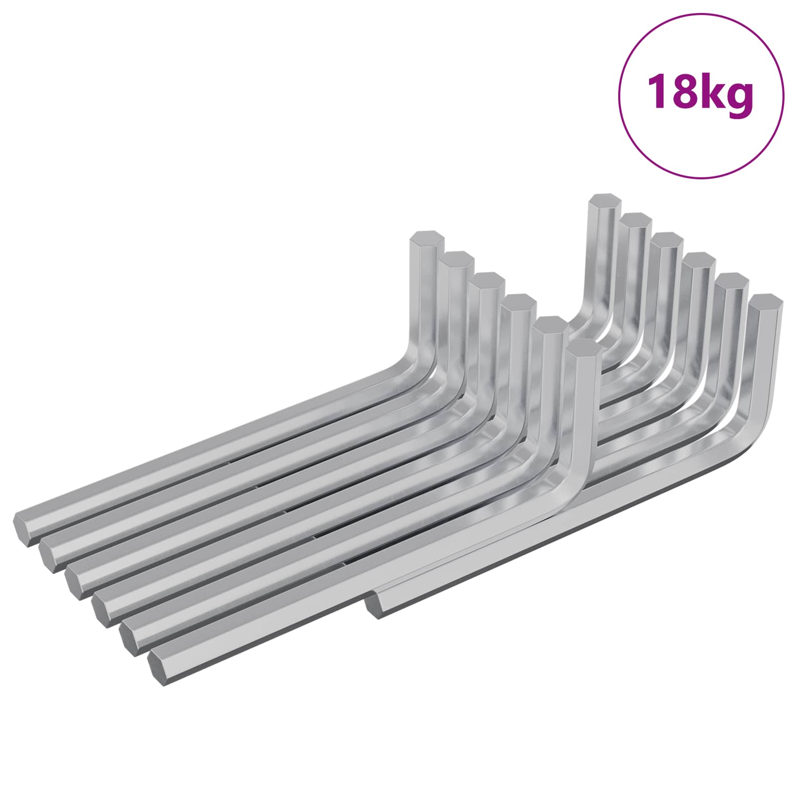 Chiave Esagonale 1800 pcs Argento 32 x 86 mm Acciaio | homemem39