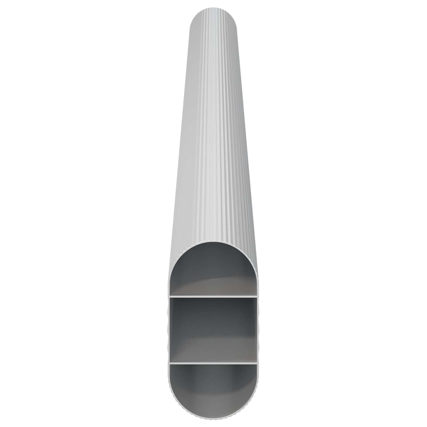 Asta per armadio 2 pcs Argento 264 x 15 x 29 mm | homemem39