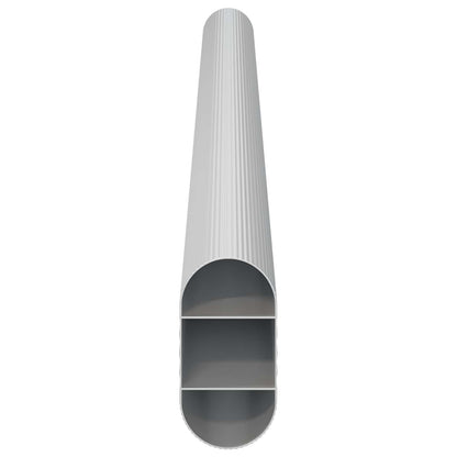Asta per armadio 2 pcs Argento 264 x 15 x 29 mm | homemem39