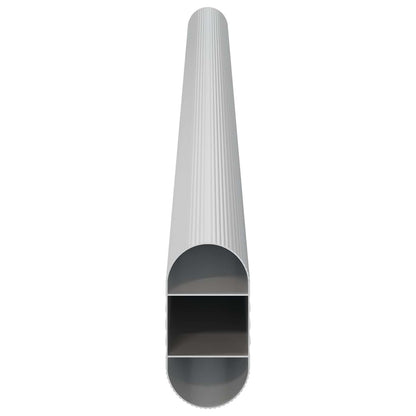 Asta per armadio 12 pcs Argento 316 x 15 x 29 mm